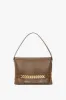 Chain Pouch Bag With Strap In Khaki Leather sold by Victoria Beckham