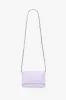 Mini Chain Pouch Bag With Long Strap In Lilac Leather sold by Victoria Beckham