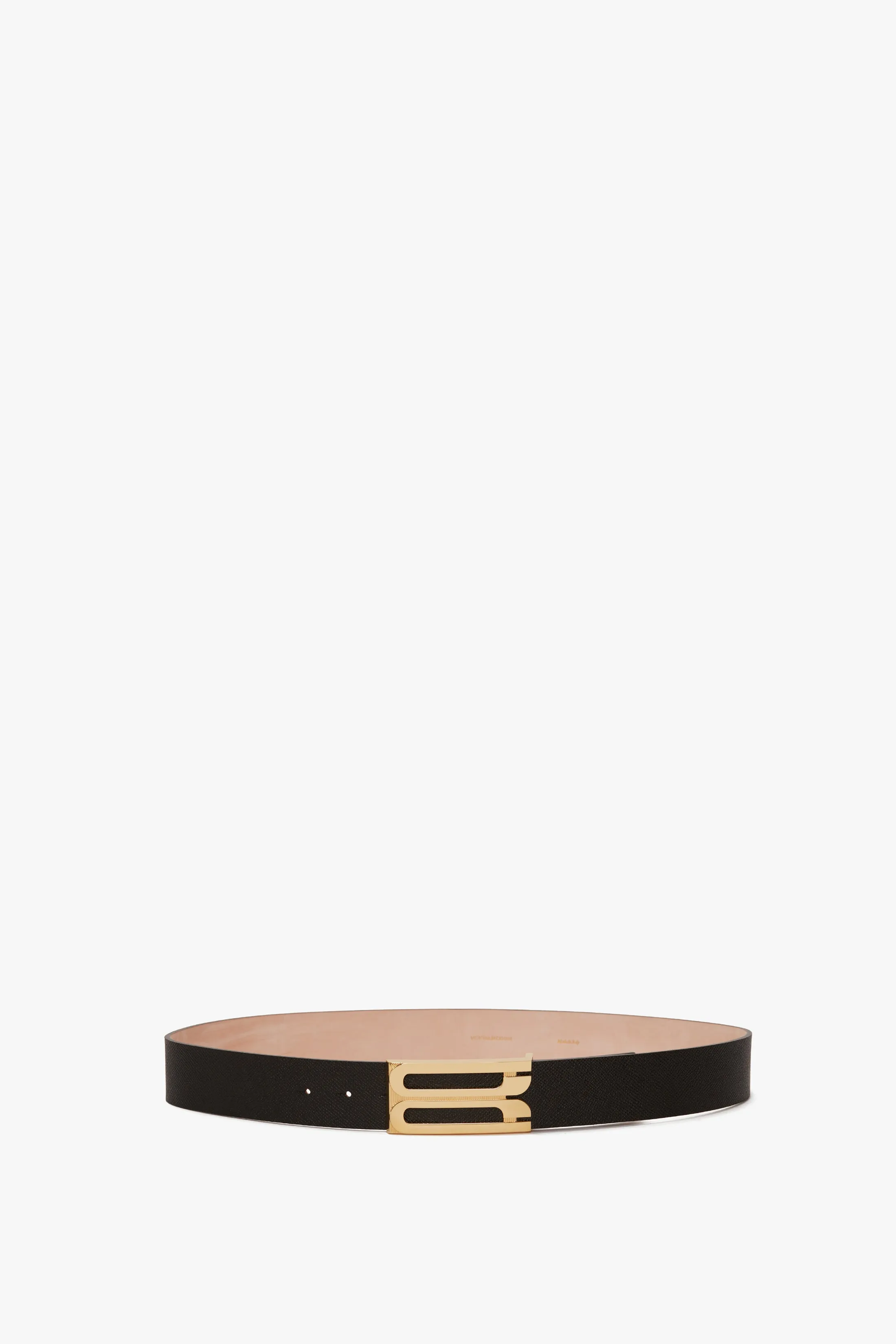 Jumbo Dorian Belt In Black Grained Leather sold by Victoria Beckham