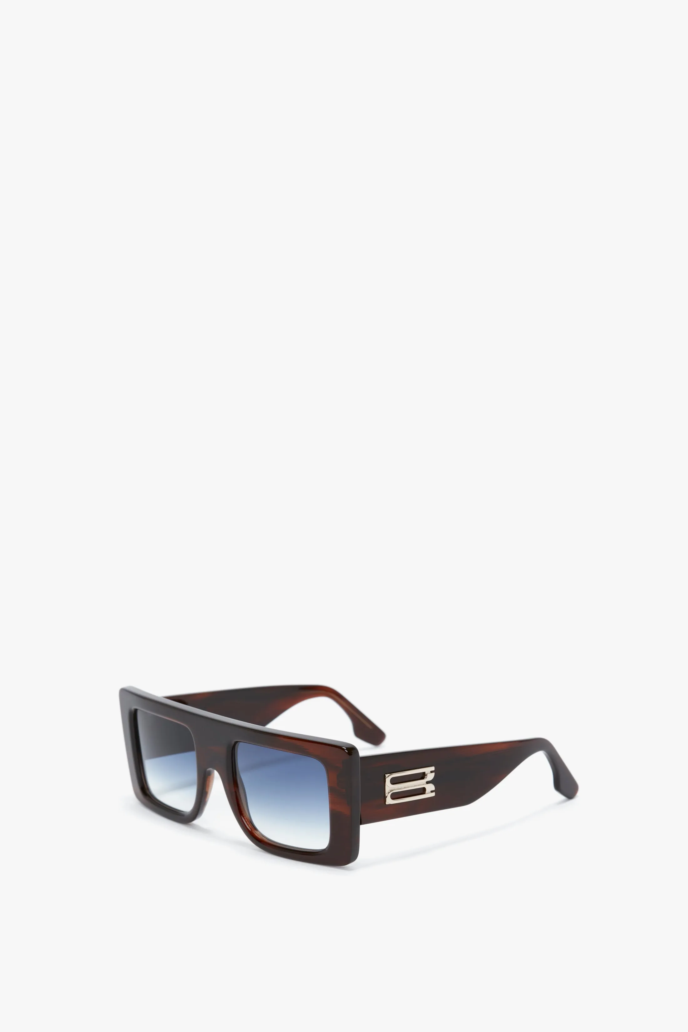 Oversized Frame Sunglasses In Brown Horn sold by Victoria Beckham product image thumbnail 5