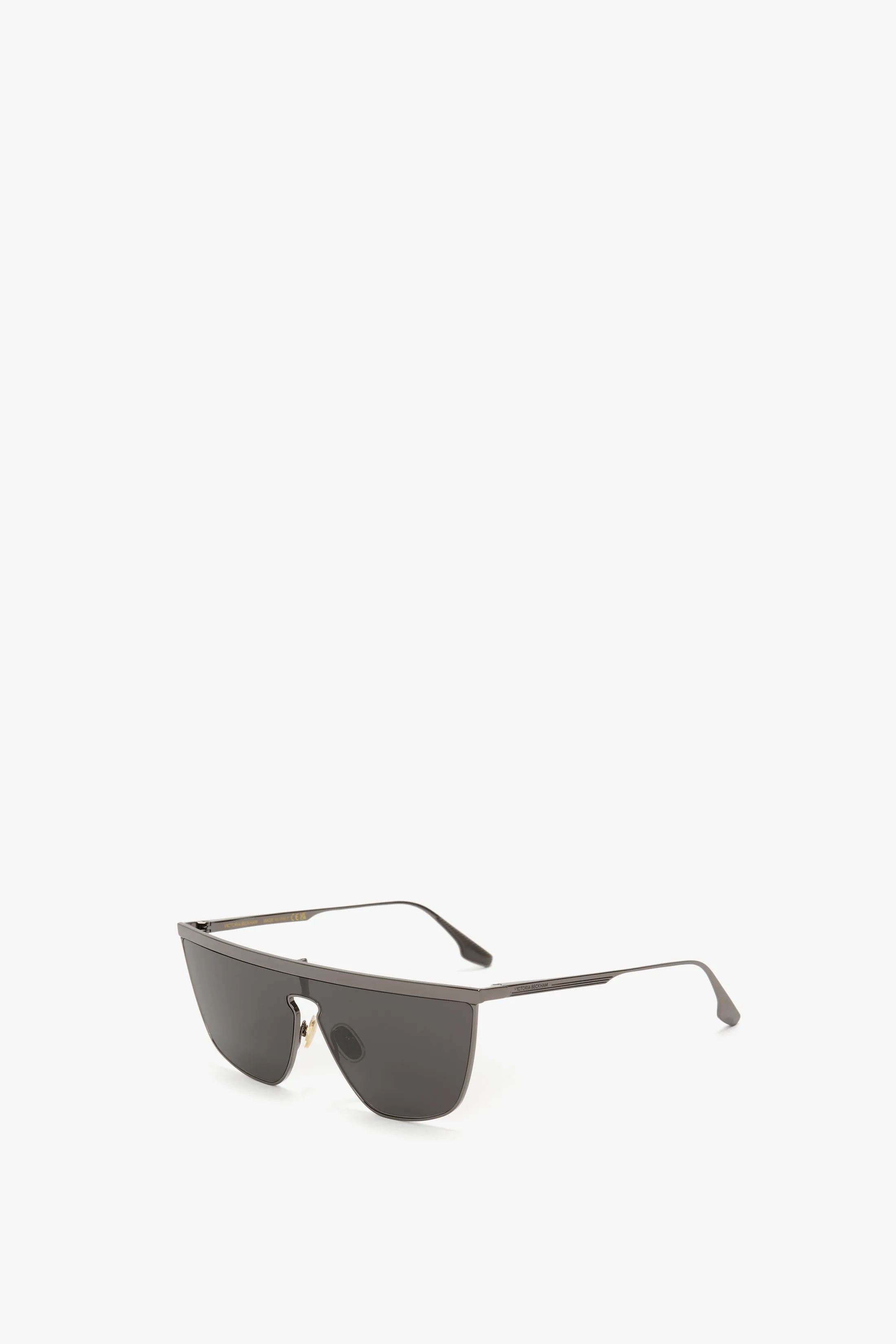Geometric Visor Sunglasses In Dark Ruthenium-Grey sold by Victoria Beckham product image thumbnail 2