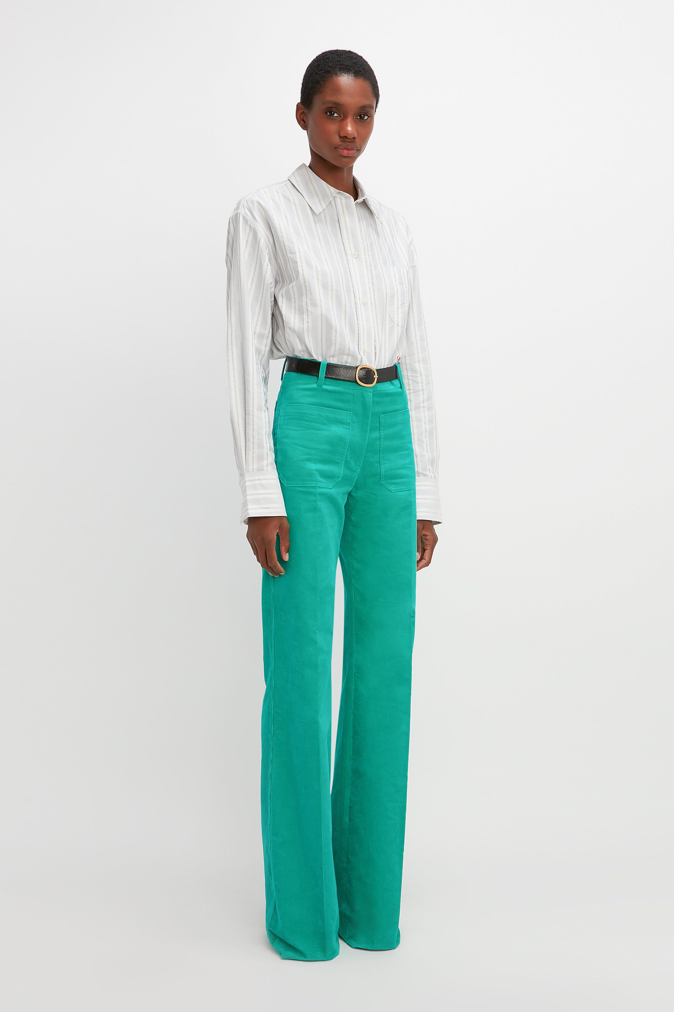 Oversized Mens Shirt In Off-White Navy sold by Victoria Beckham product image thumbnail 2