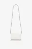 Mini Chain Pouch Bag With Long Strap In White Leather sold by Victoria Beckham