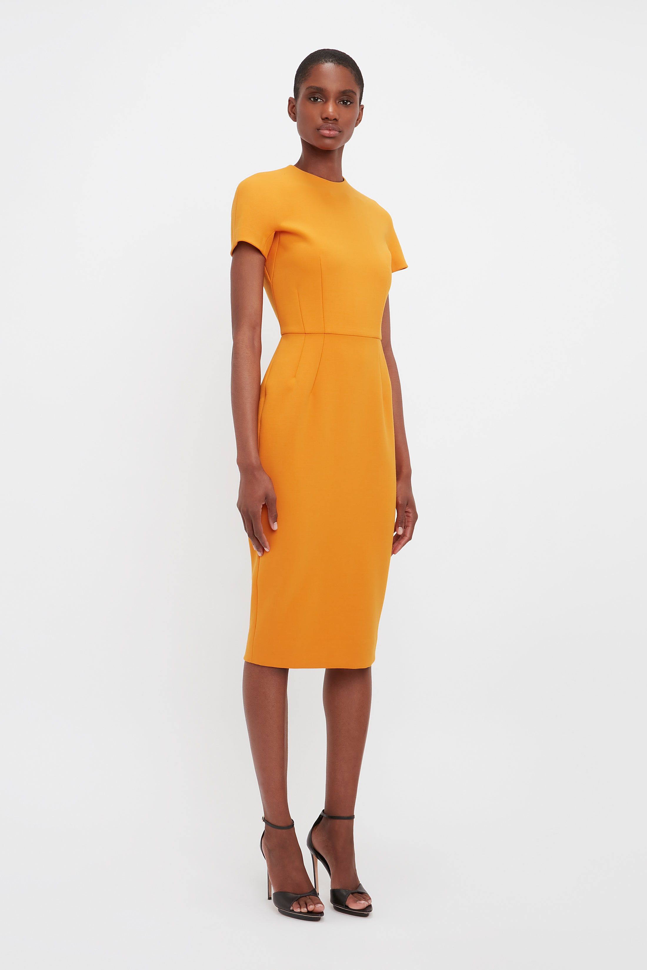 Fitted T-Shirt Dress In Mandarin sold by Victoria Beckham product image thumbnail 2
