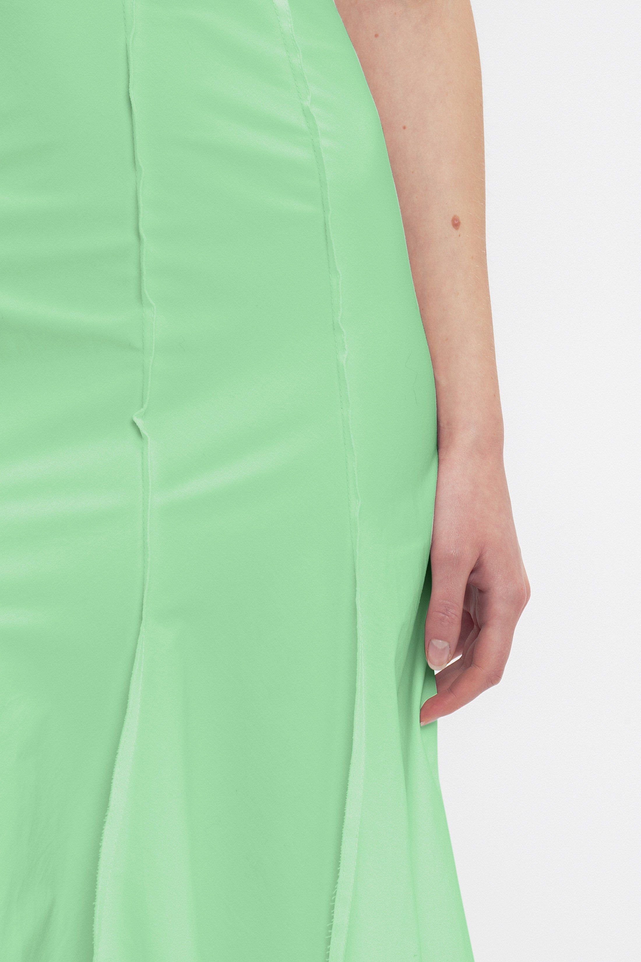 Organic Cotton Strappy Midi Dress In Pistachio sold by Victoria Beckham product image thumbnail 5