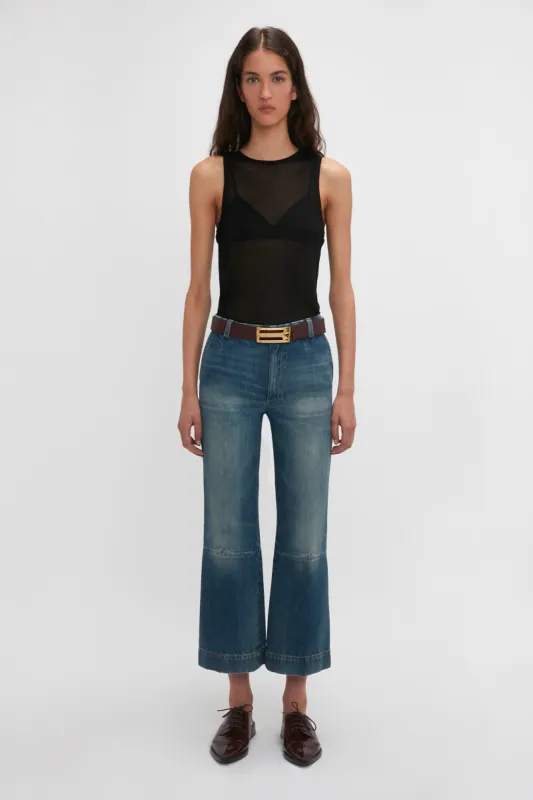 Lightweight Tank Top In Black sold by Victoria Beckham