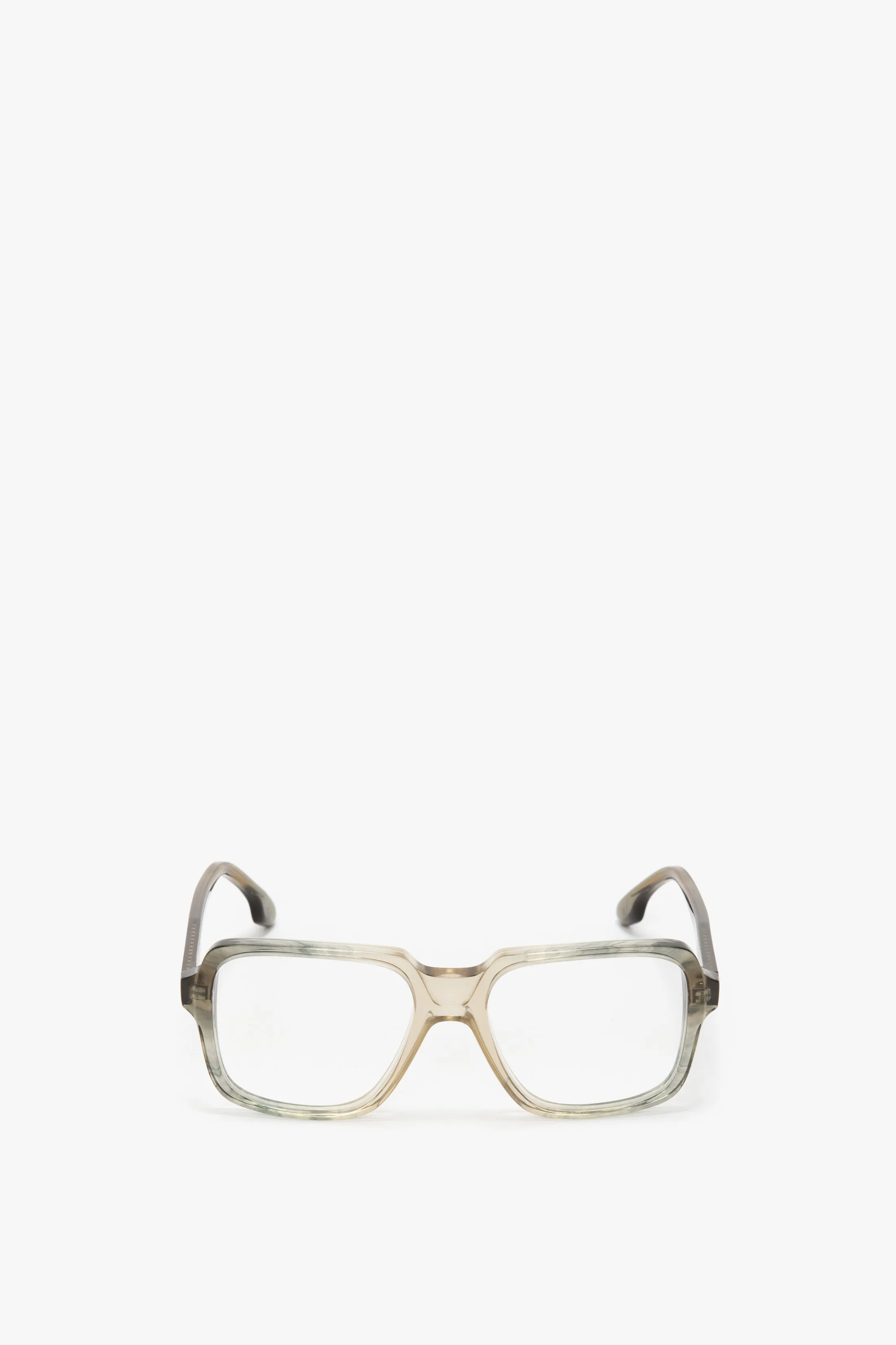Oversized Square Opticals In Vintage Shaded Grey sold by Victoria Beckham