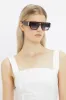 V Plaque Frame Sunglasses In Dark Brown Horn sold by Victoria Beckham