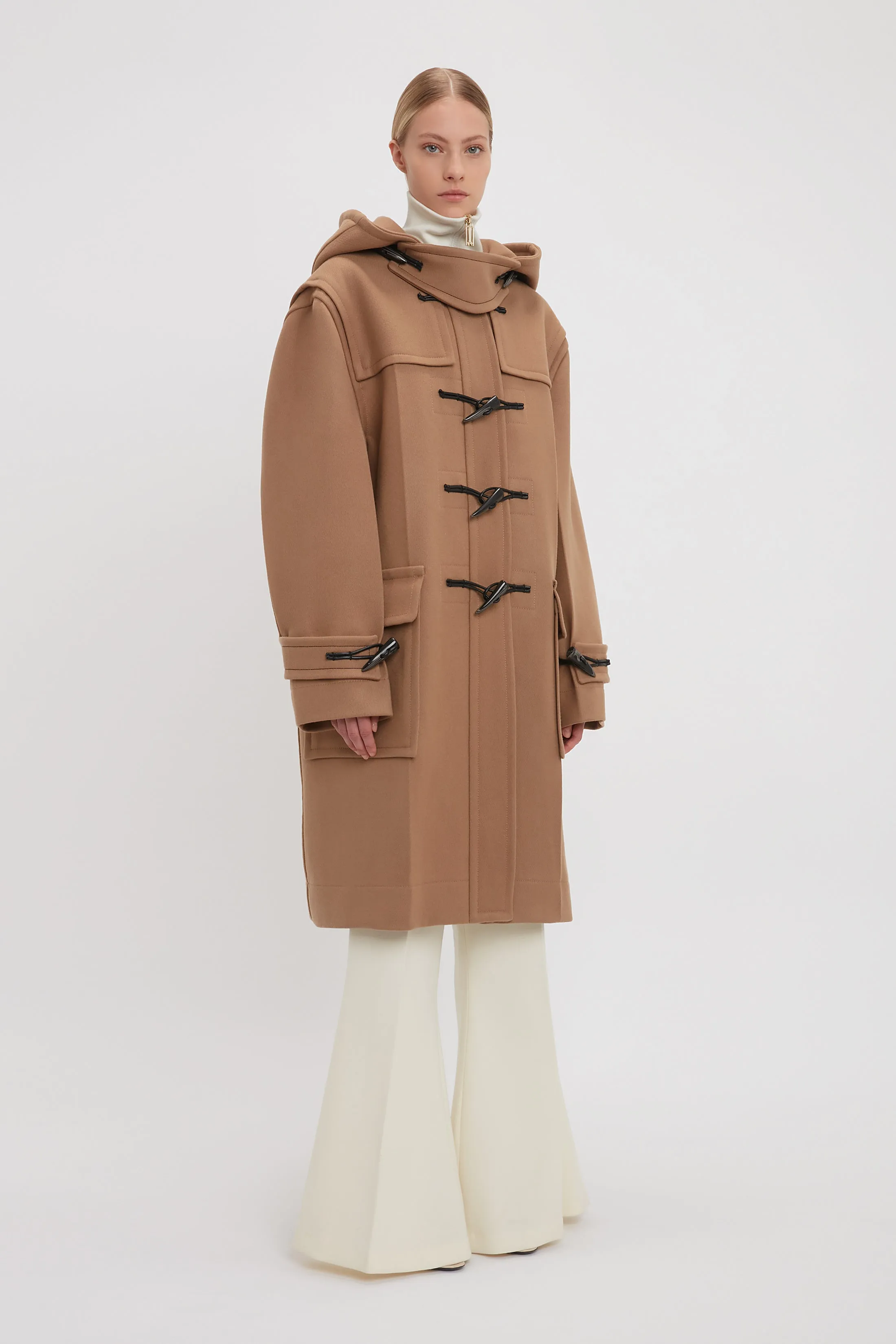 Oversized Duffle Coat In Camel sold by Victoria Beckham product image thumbnail 2