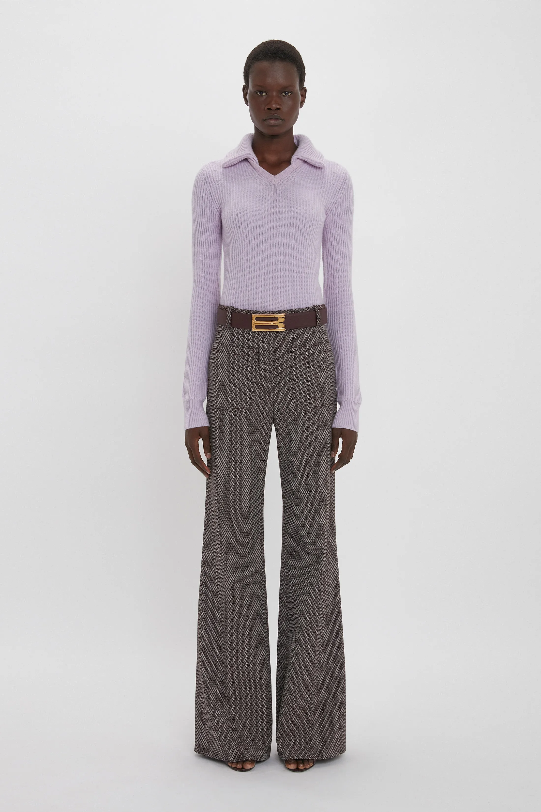 Alina Trouser In Tobacco sold by Victoria Beckham