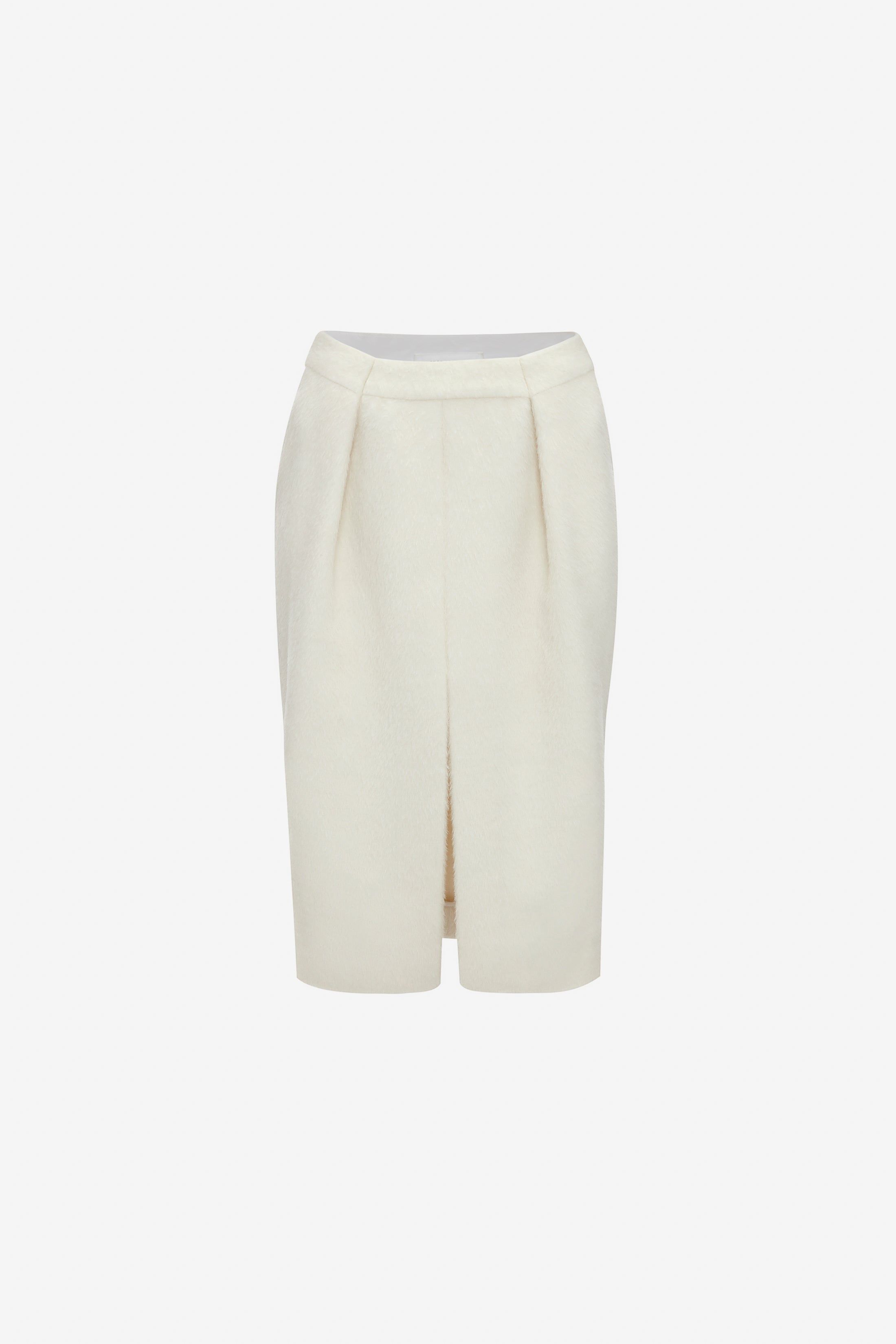 Tailored Midi Skirt In Ivory sold by Victoria Beckham product image thumbnail 6