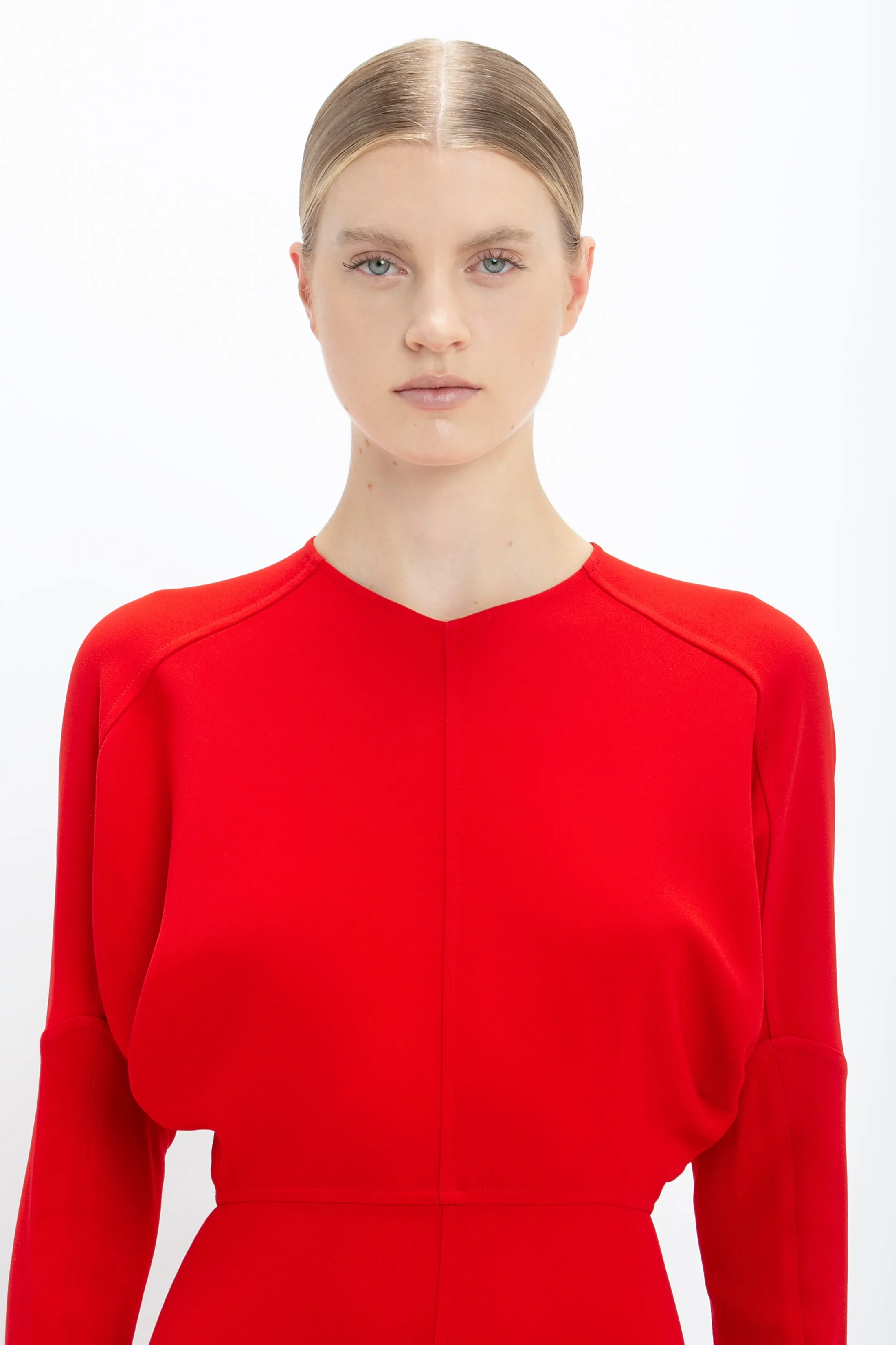 Dolman Midi Dress In Red sold by Victoria Beckham product image thumbnail 5