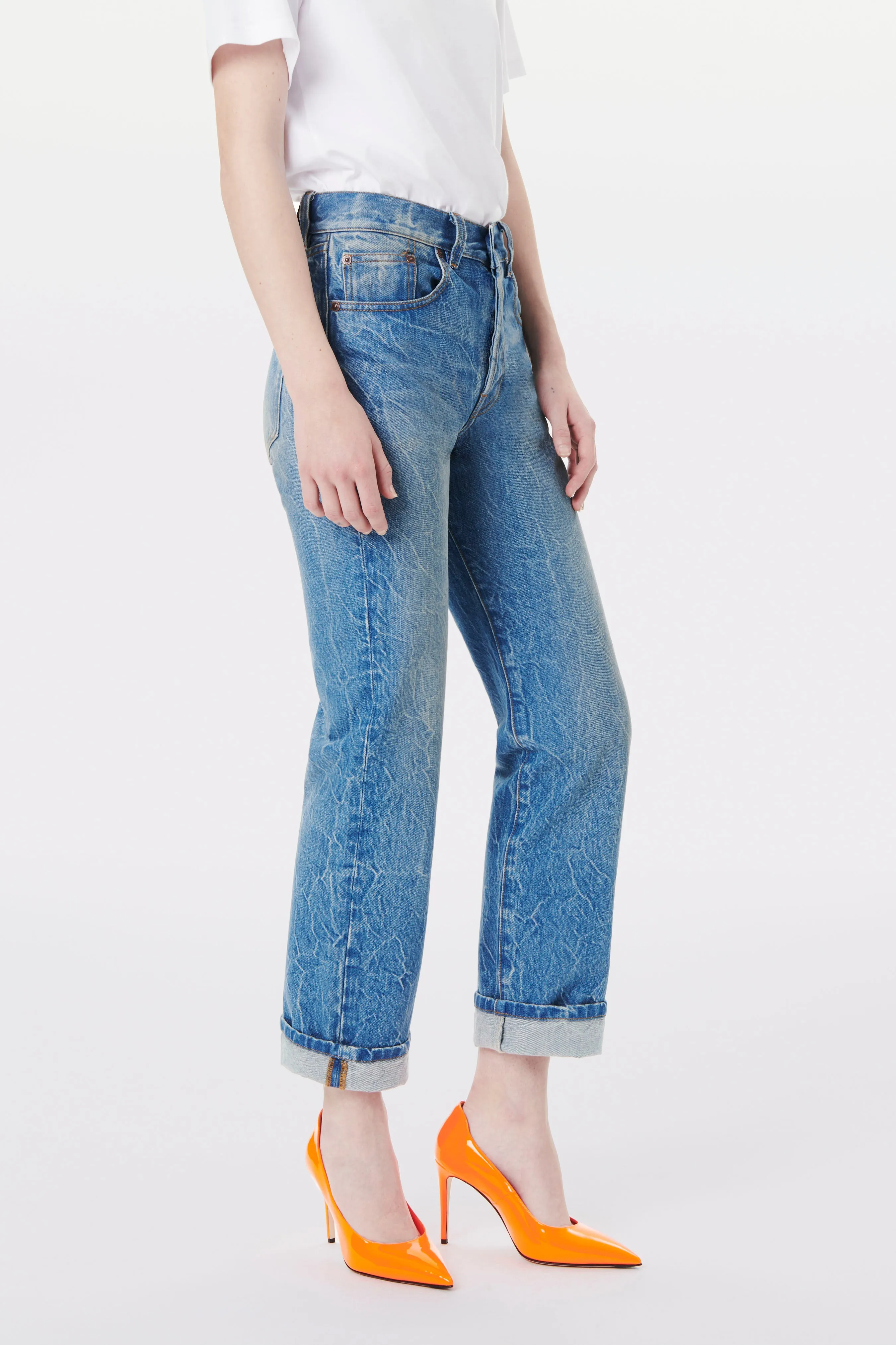 Victoria Mid-Rise Jean In Miami Wash sold by Victoria Beckham product image thumbnail 2