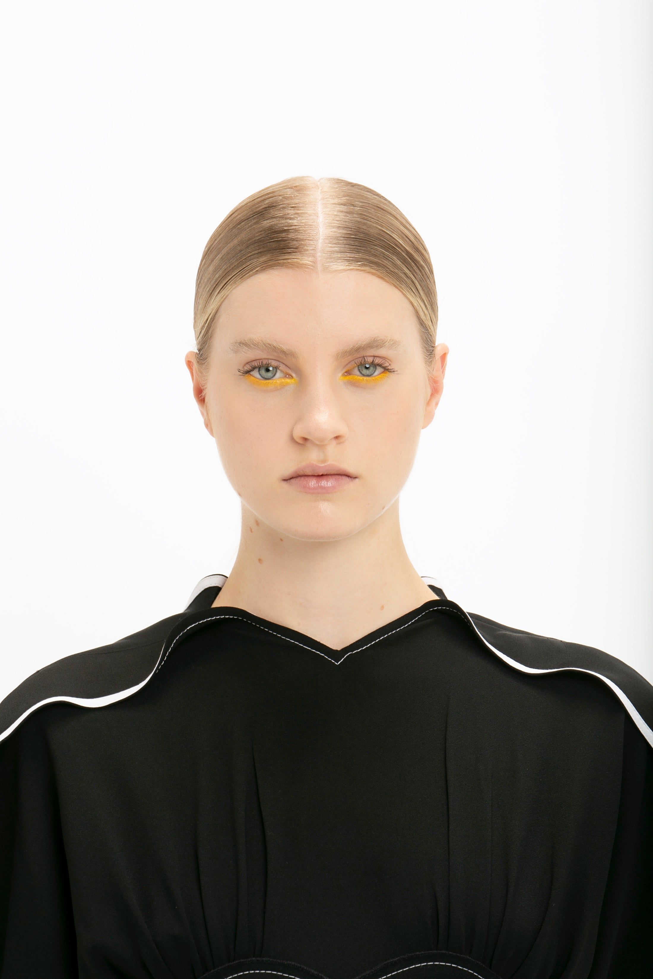 Drape Sleeve Midi Dress In Black sold by Victoria Beckham product image thumbnail 4