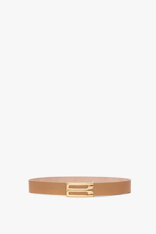 Jumbo Frame Belt In Camel Leather sold by Victoria Beckham