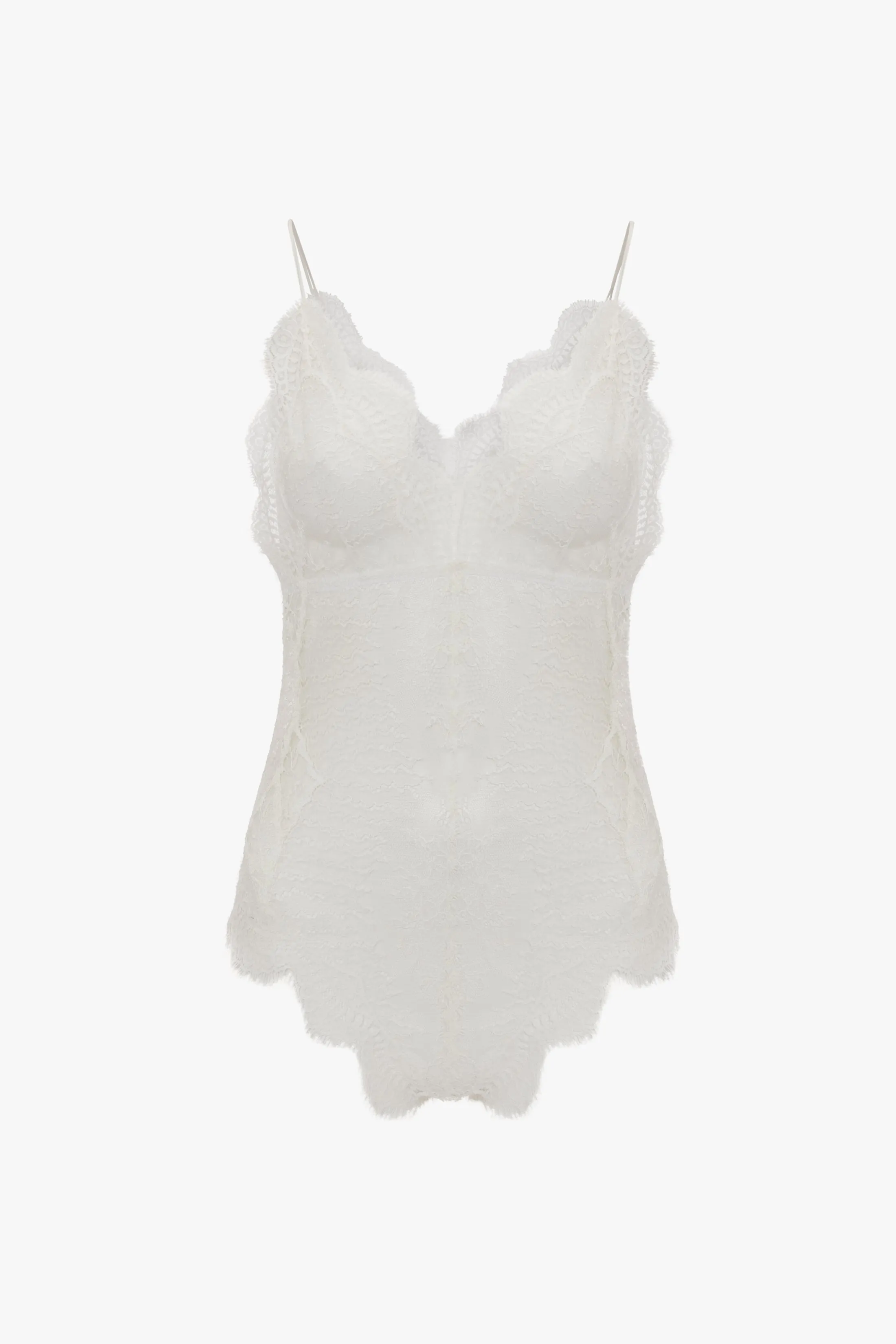 Lace Bodysuit In Ivory sold by Victoria Beckham product image thumbnail 4