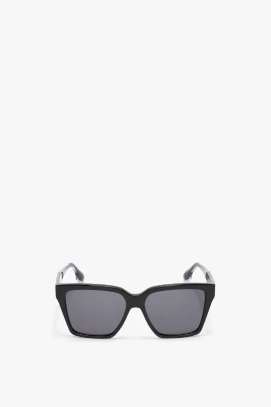Soft Square Frame Sunglasses In Black sold by Victoria Beckham
