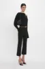 Twist Detail Jersey Top In Black sold by Victoria Beckham