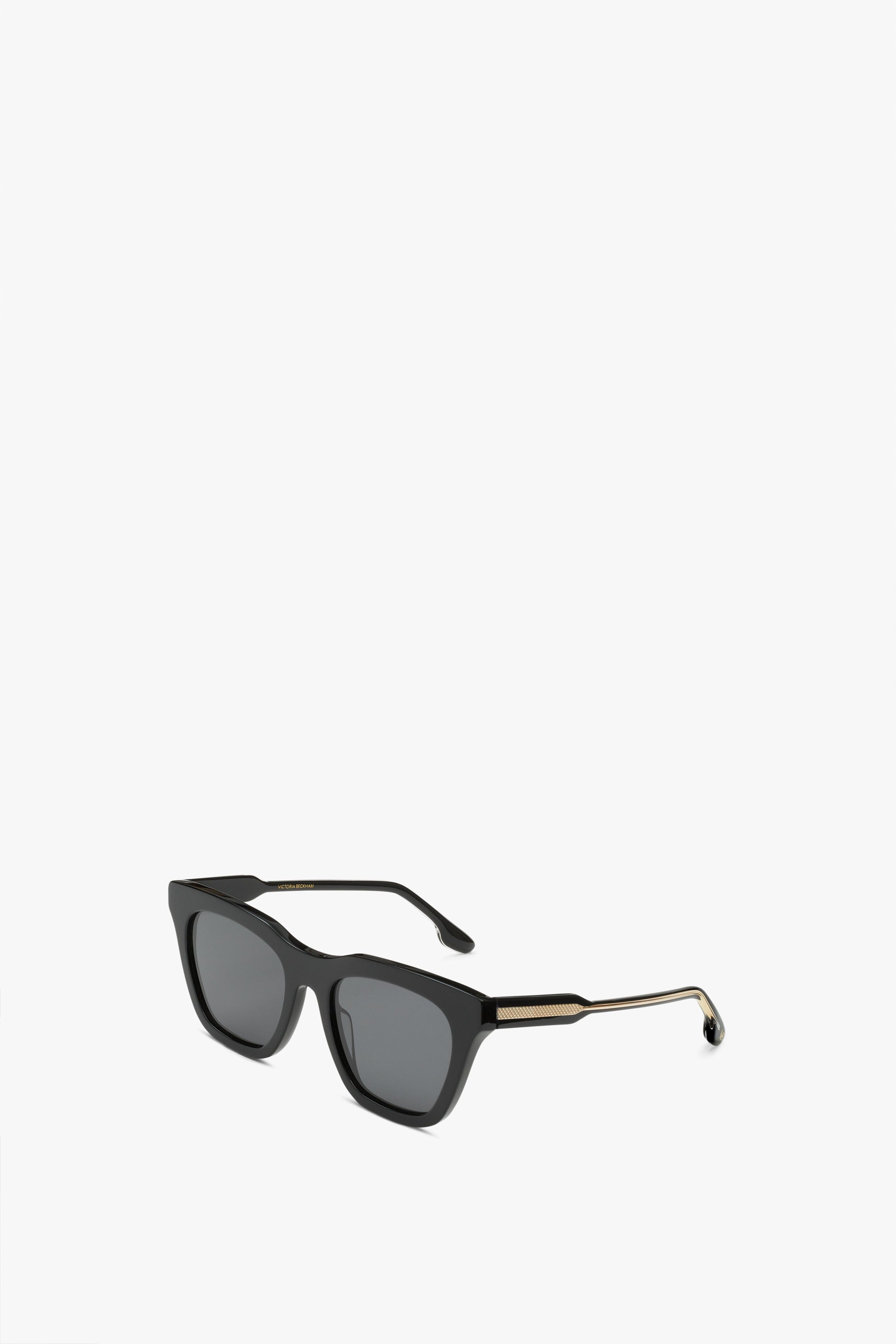 Rectangular Cat Eye Sunglasses In Black sold by Victoria Beckham product image thumbnail 3