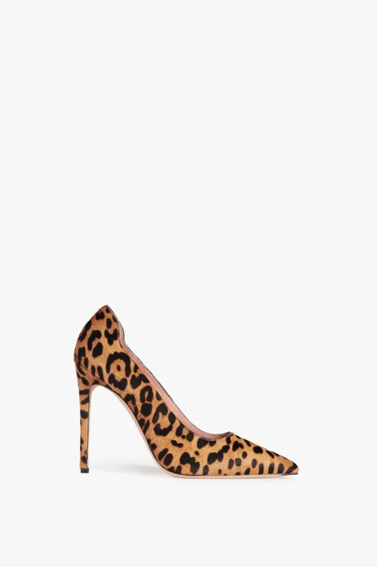 VB Pump 115mm in Leopard sold by Victoria Beckham