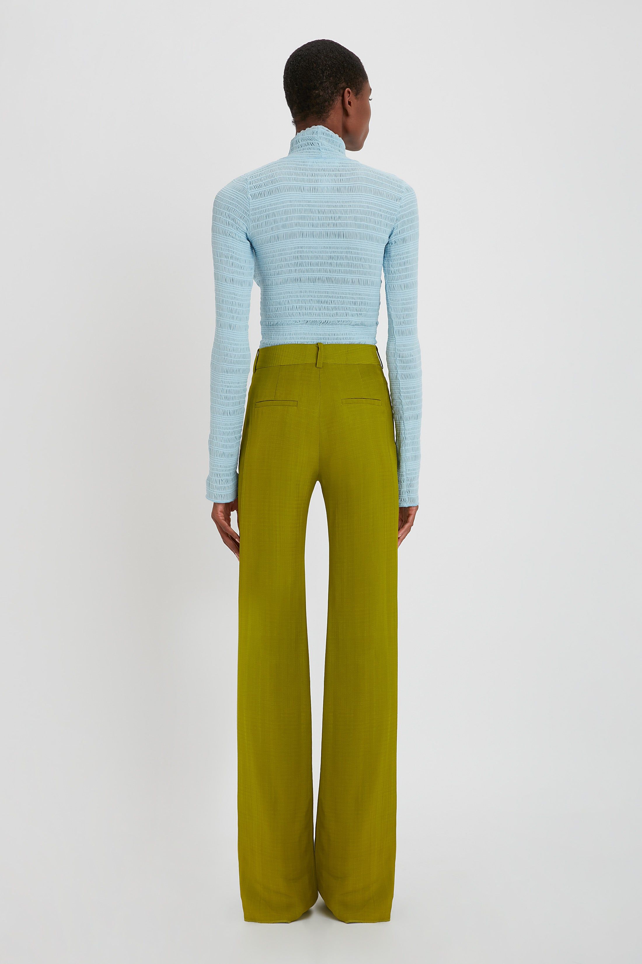 Long Sleeve Top In Pale Blue sold by Victoria Beckham product image thumbnail 4