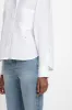 Cropped Long Sleeve Shirt In White sold by Victoria Beckham