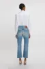 Cropped Long Sleeve Shirt In White sold by Victoria Beckham
