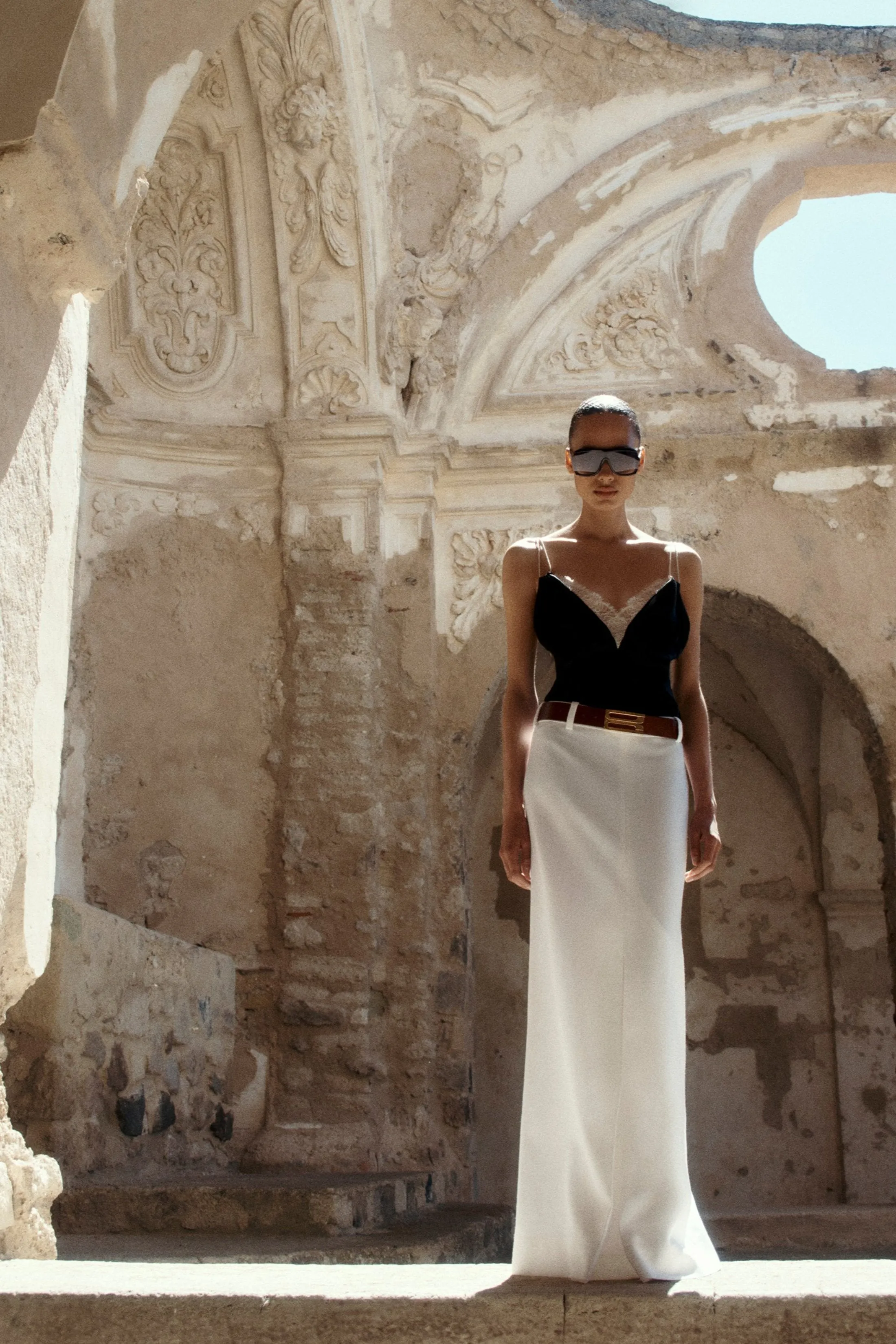 Lace Detail Cami Top In Black sold by Victoria Beckham product image thumbnail 4