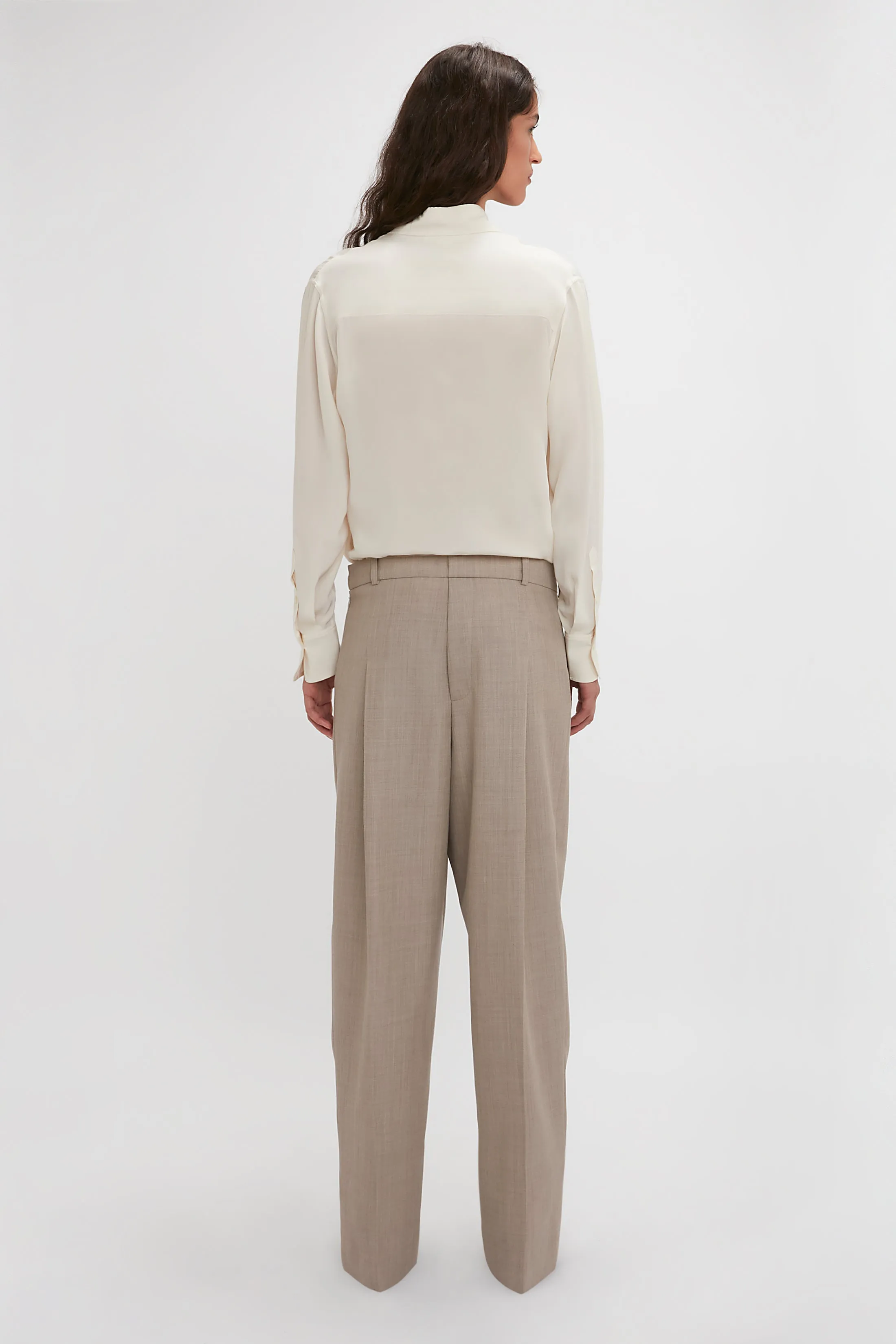 Asymmetric Ruffle Blouse In Ivory sold by Victoria Beckham product image thumbnail 4