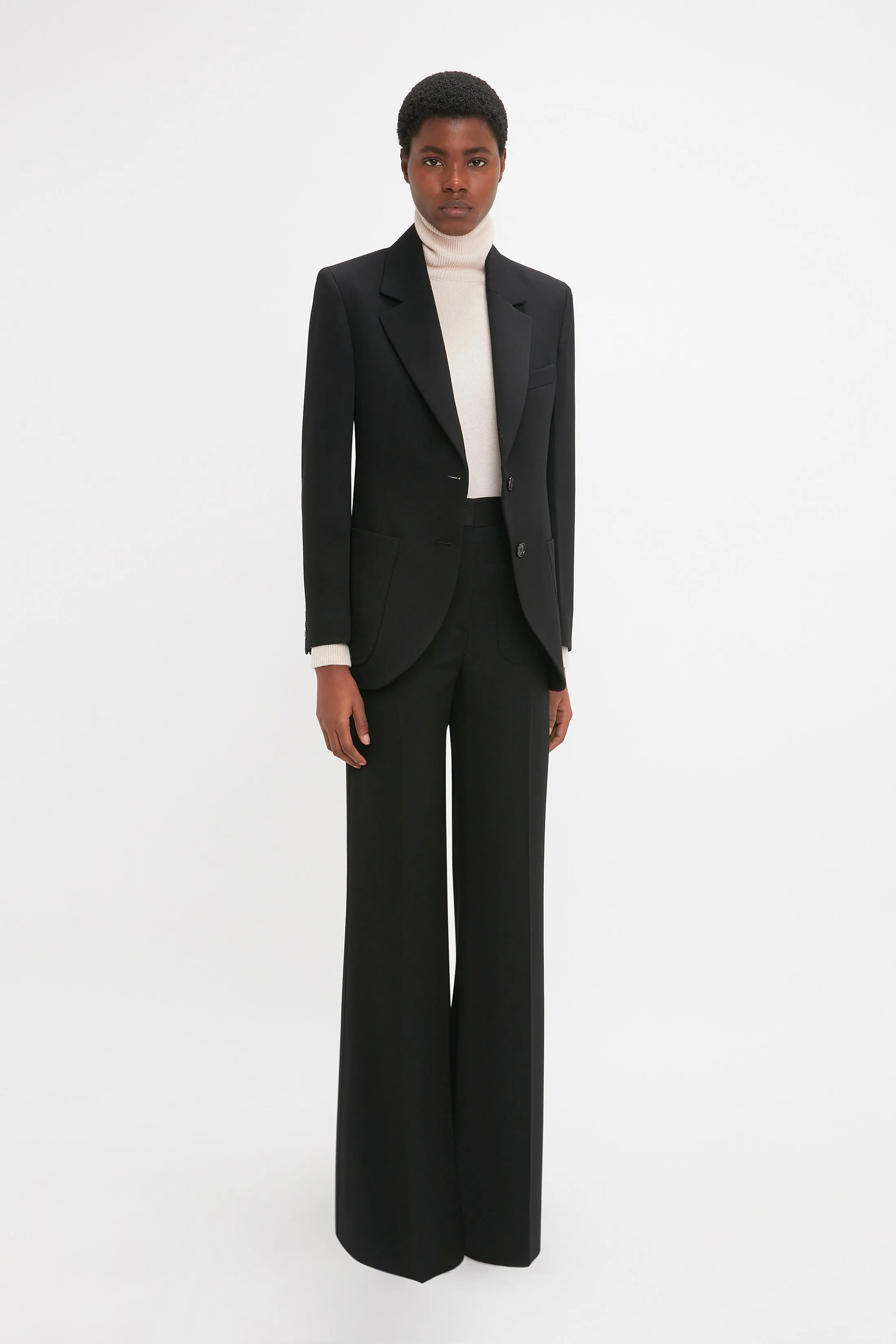 Patch Pocket Jacket In Black sold by Victoria Beckham product image thumbnail 2