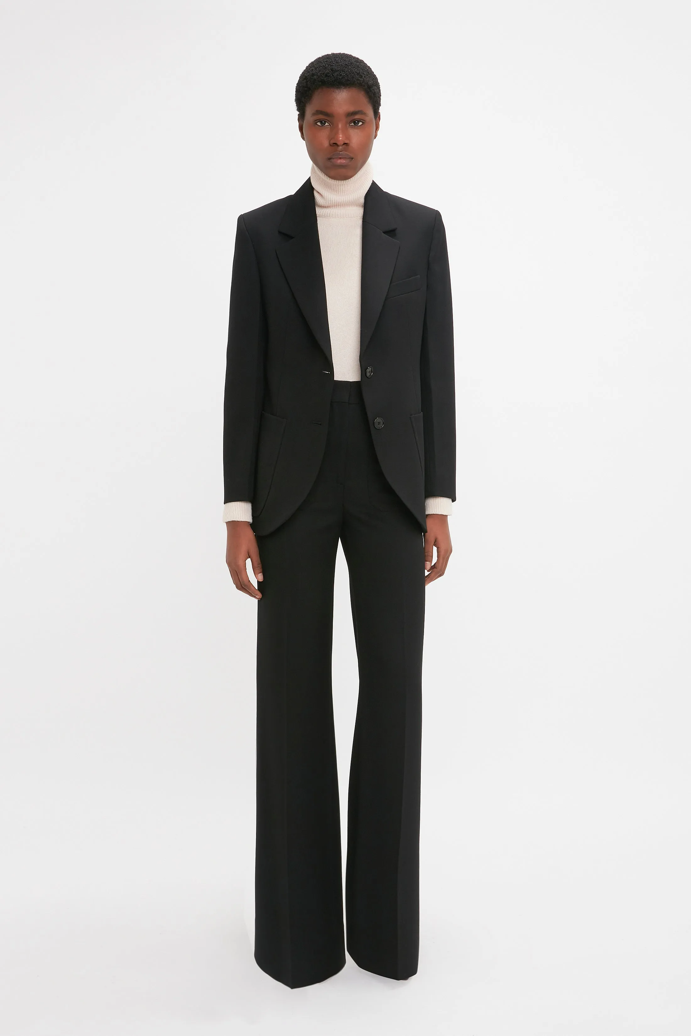 Patch Pocket Jacket In Black sold by Victoria Beckham