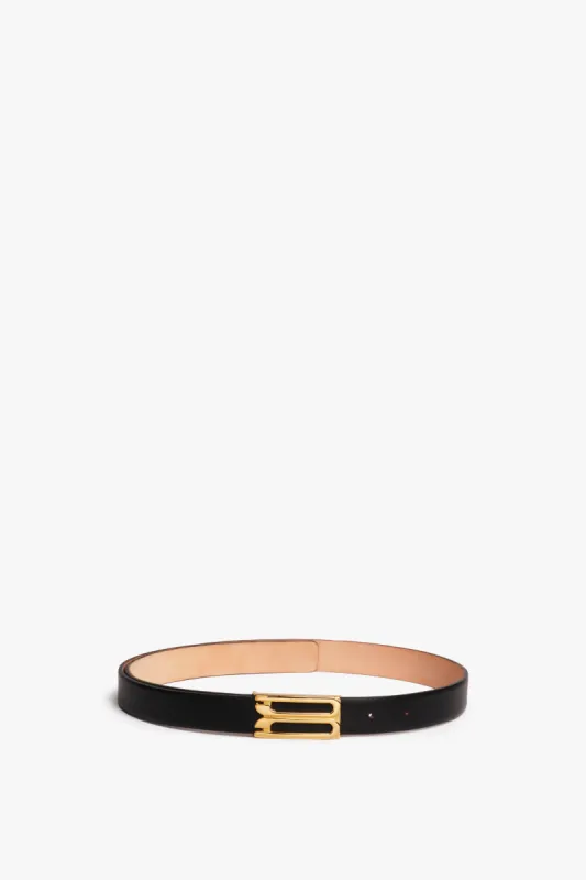 Frame Buckle Belt in Black Leather sold by Victoria Beckham