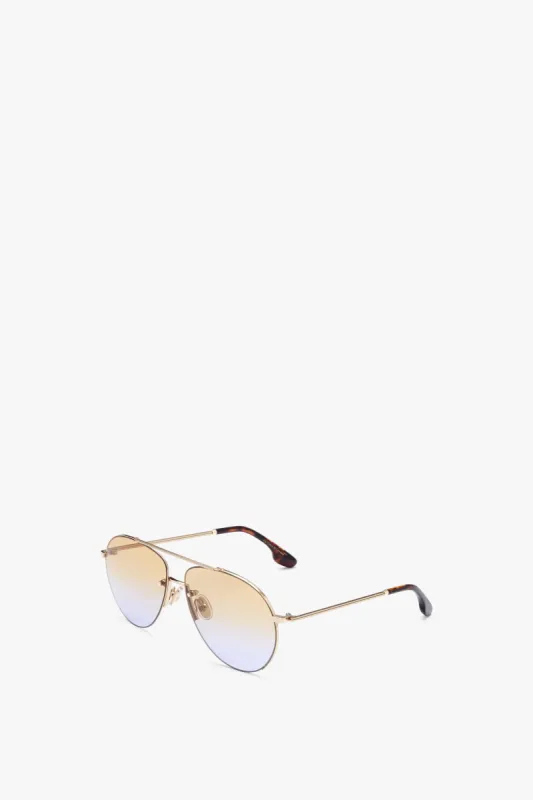 Fine Aviator in Gold Honey made by Victoria Beckham