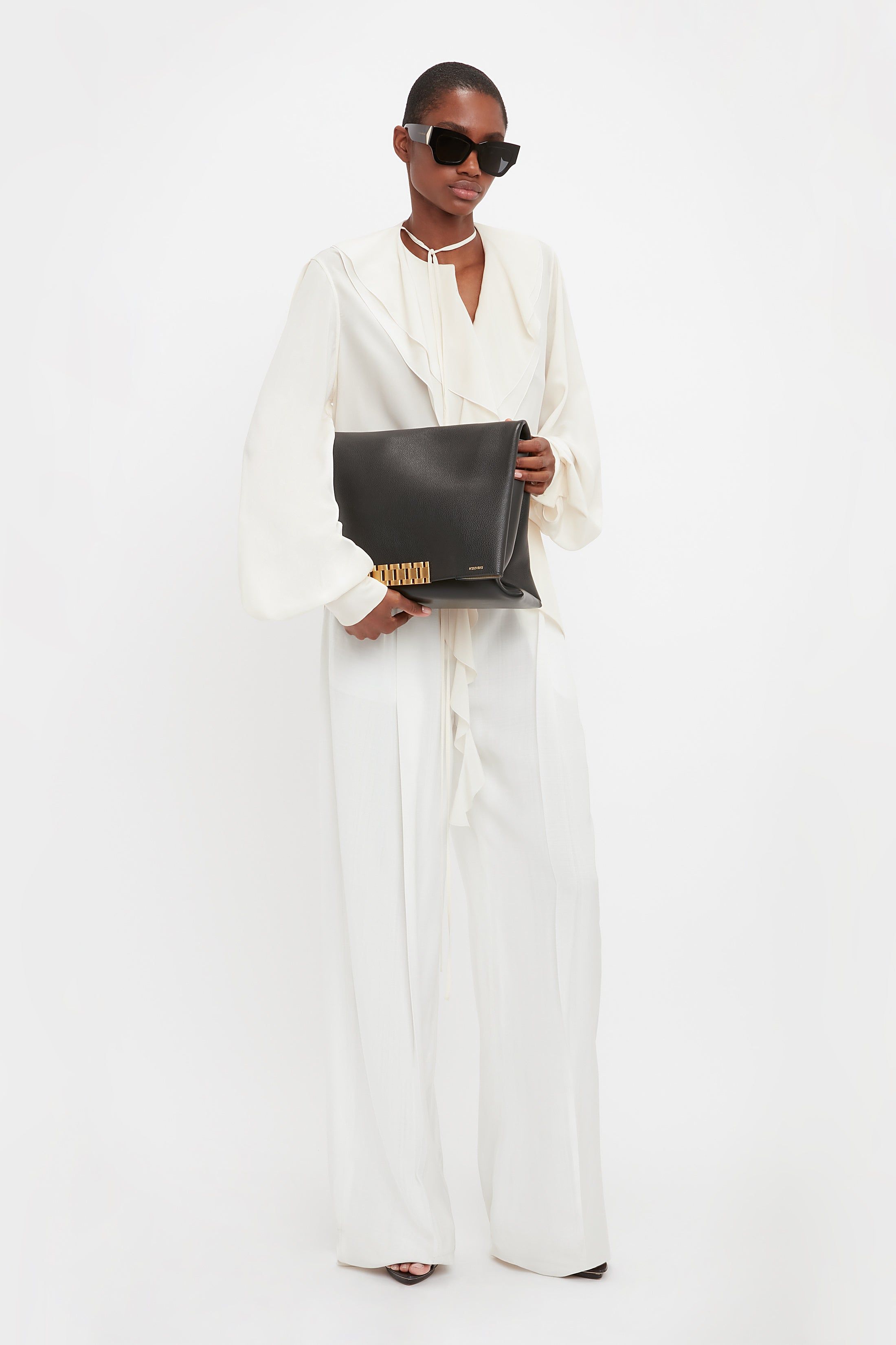Wide Leg Trouser In White sold by Victoria Beckham product image thumbnail 3