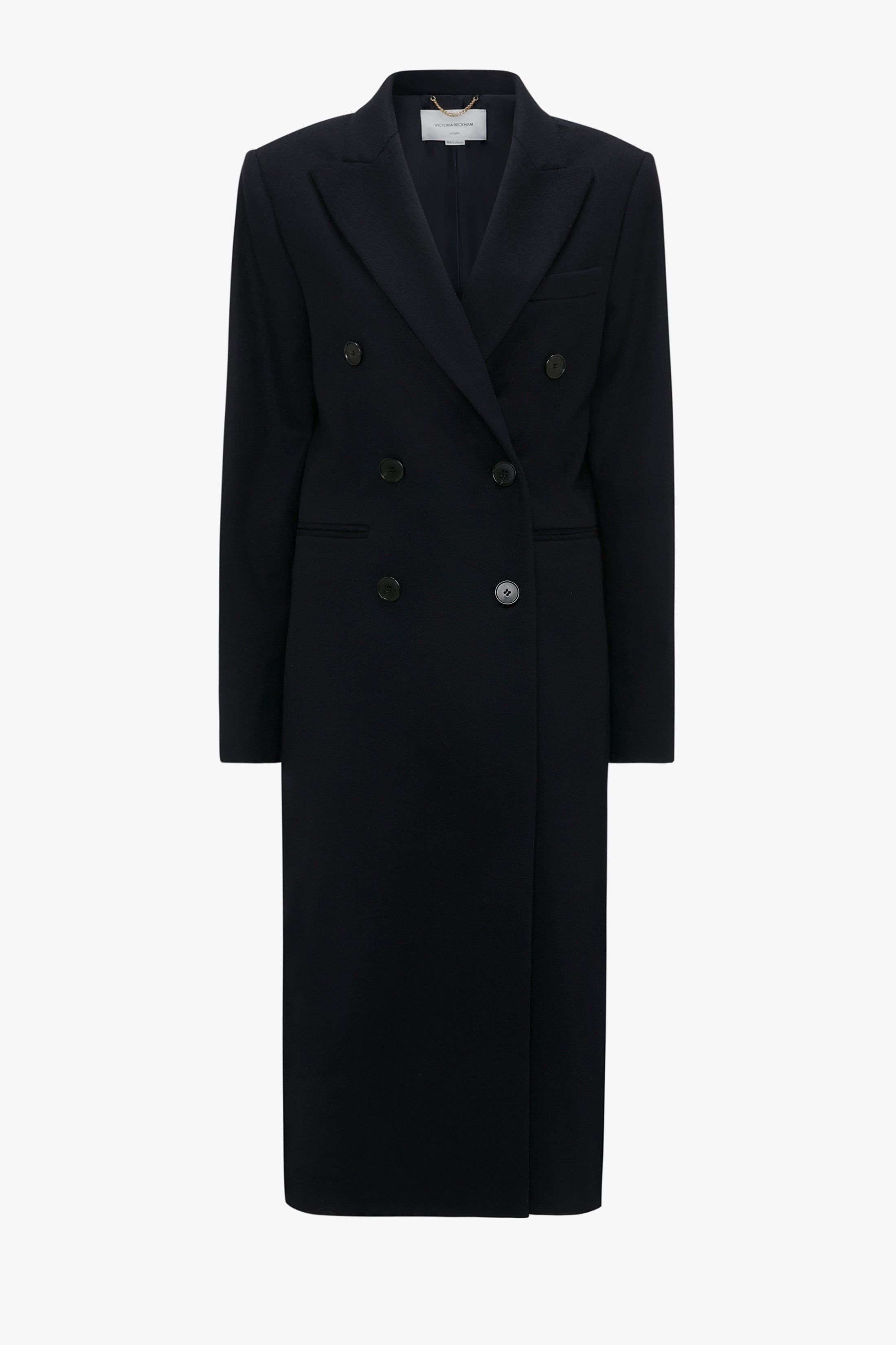 Longline Tailored Coat In Black sold by Victoria Beckham product image thumbnail 6
