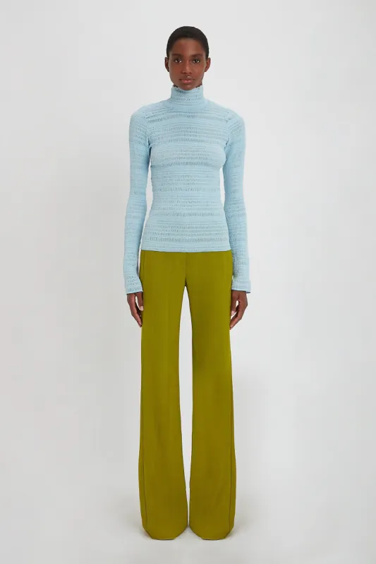 Long Sleeve Top In Pale Blue sold by Victoria Beckham