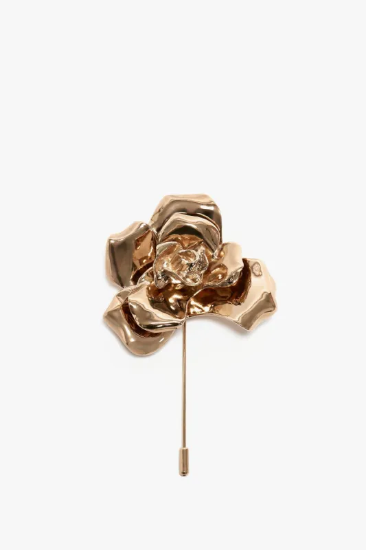 Exclusive Flower Brooch In Gold sold by Victoria Beckham