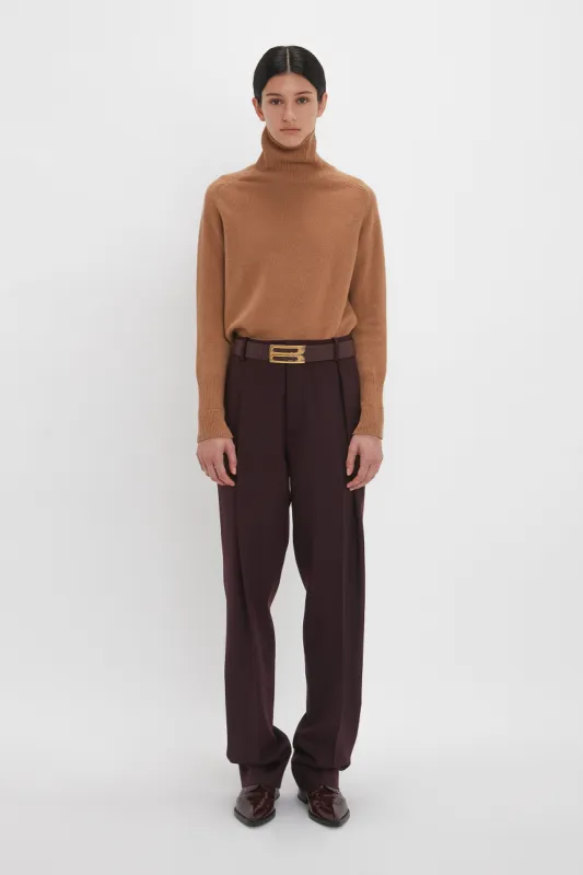 Polo Neck Jumper In Tobacco sold by Victoria Beckham