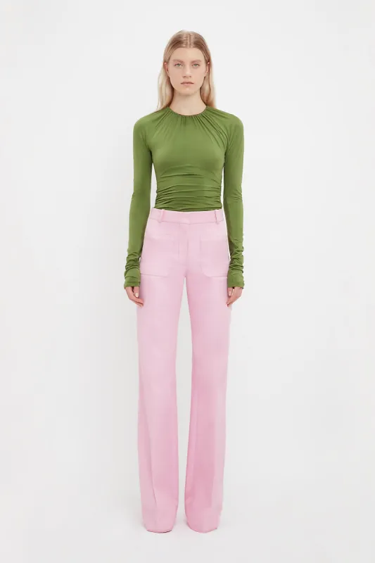 Alina Tailored Trouser In Bubblegum sold by Victoria Beckham