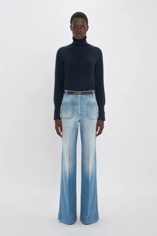 Alina High Waisted Jean In Light Summer Wash sold by Victoria Beckham