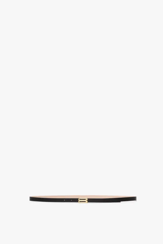 Micro Frame Belt In Black Leather sold by Victoria Beckham