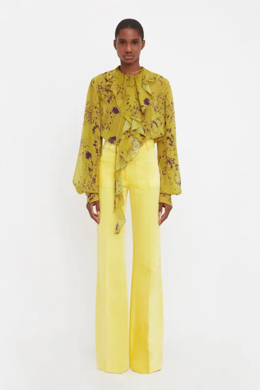 Alina Tailored Trouser In Sunflower sold by Victoria Beckham