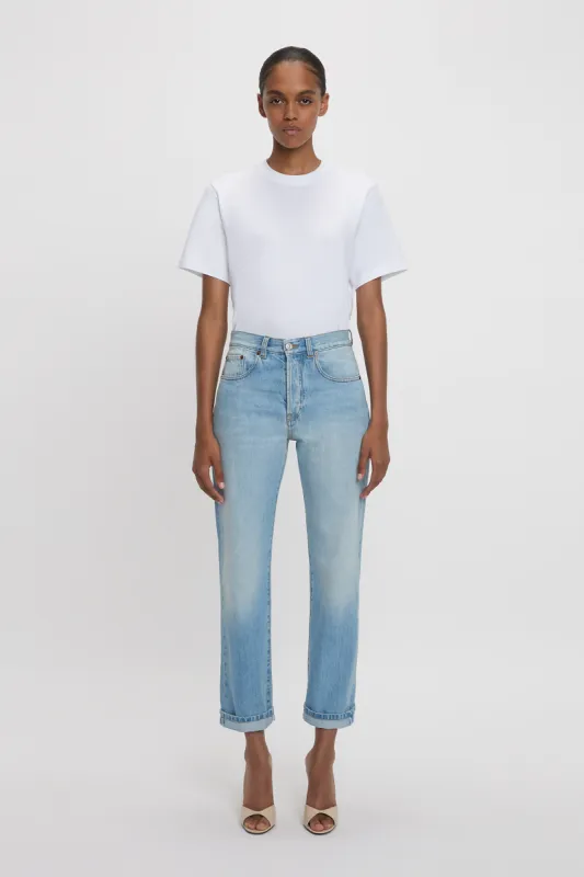 Victoria Relaxed Jean In Light Blue Wash sold by Victoria Beckham