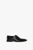 Pointy Toe Flat Lace Up In Black Brushed Leather sold by Victoria Beckham