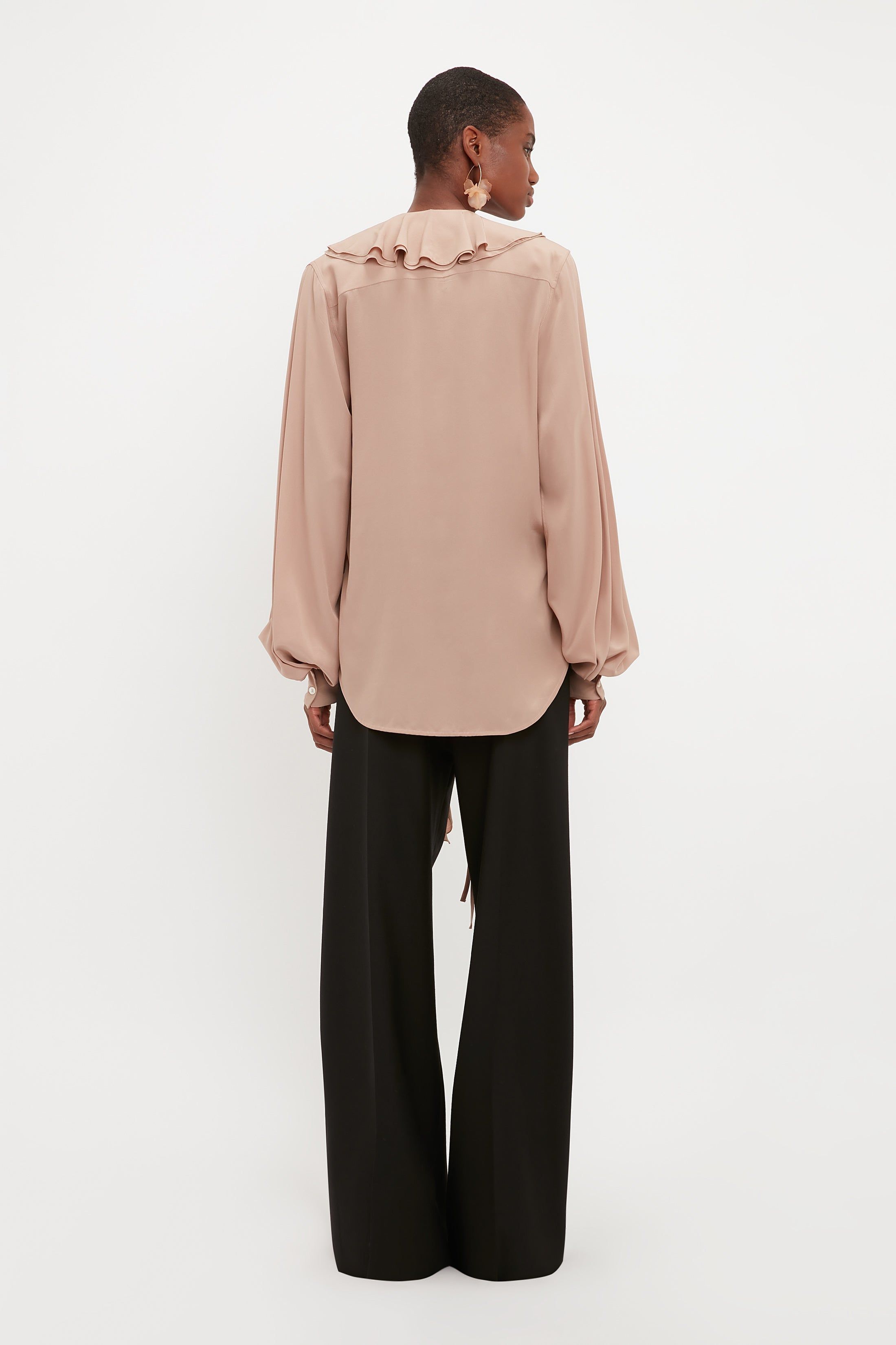 Romantic Blouse In Taupe sold by Victoria Beckham product image thumbnail 3