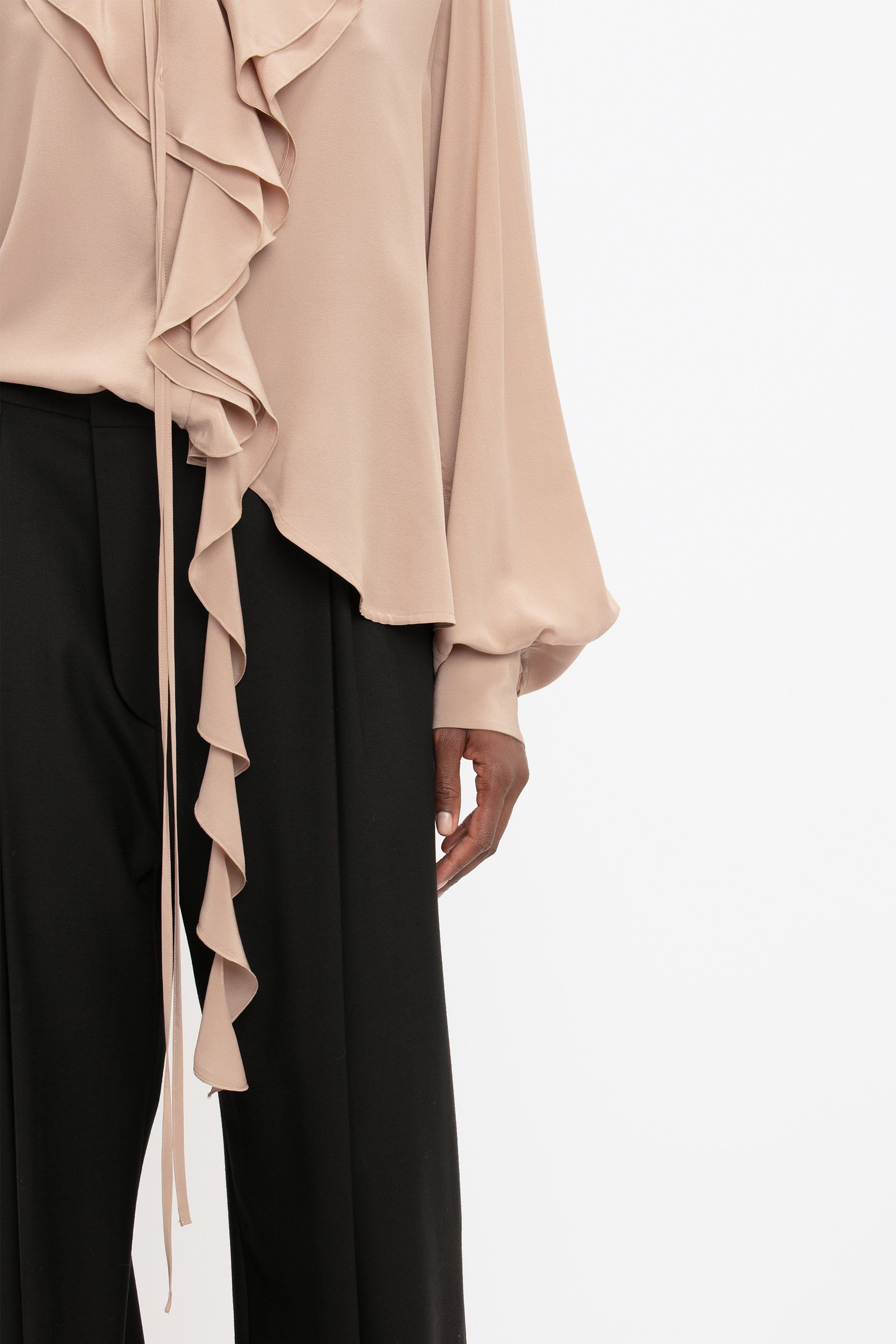 Romantic Blouse In Taupe sold by Victoria Beckham product image thumbnail 5