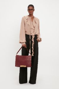 Romantic Blouse In Taupe sold by Victoria Beckham