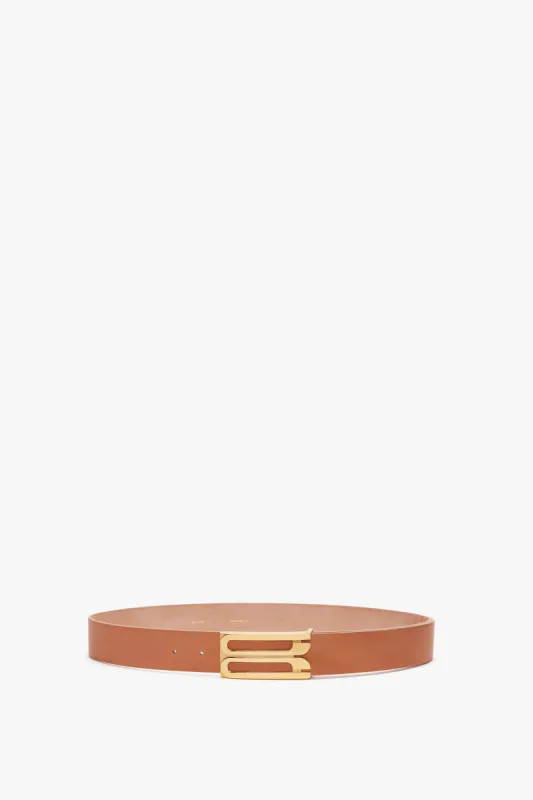 Exclusive Jumbo Frame Belt In Nude Leather sold by Victoria Beckham