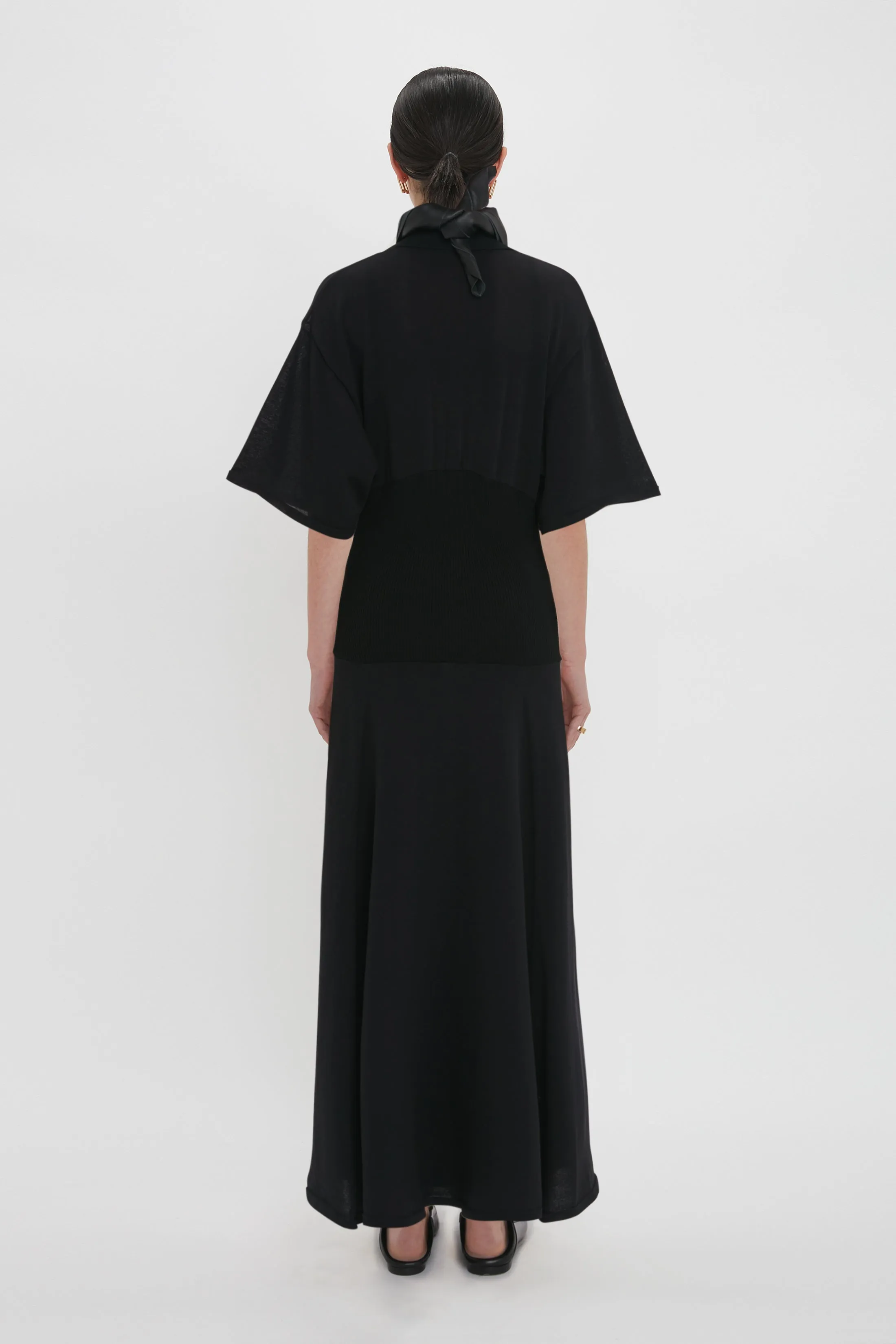 Panelled Knit Dress In Black sold by Victoria Beckham product image thumbnail 3