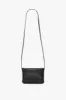 Mini Chain Pouch Bag With Long Strap In Black Leather sold by Victoria Beckham